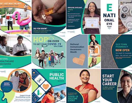 Social Media Visuals - Great Lakes Bay Healthcare 