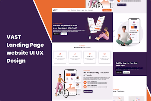 VAST Website Landing page UI UX Design :: Behance
