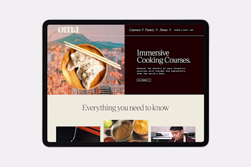 Website Development for Oma Kitchen