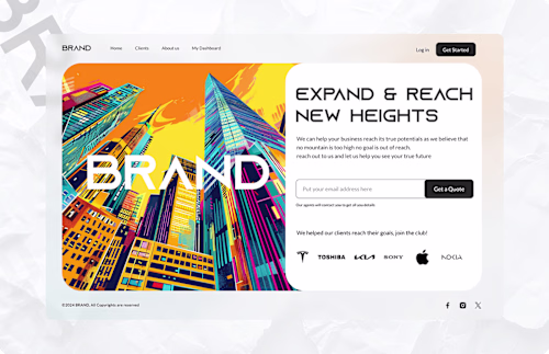 Lading Page Design Concept 