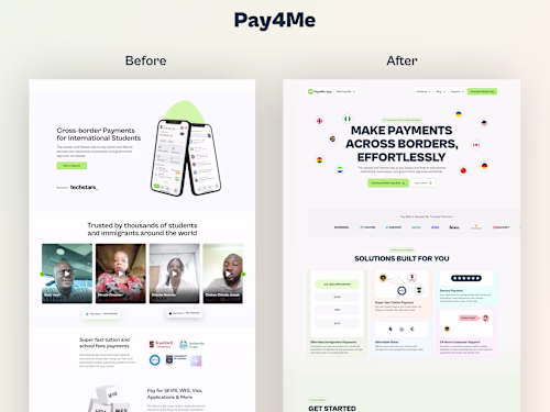 Website Redesign: Enhancing The Website Experience For Pay4Me