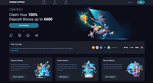 Thunderpick is a modern crypto esports betting site & casino...