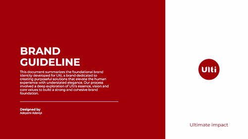 Ulti — Purposeful Brand Identity Design