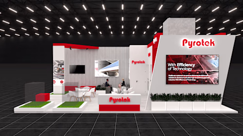 Pyrotek – Exhibition Booth Design 130m² ALUEXPO