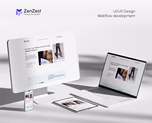 ZenZest - UX/UI Design and Webflow development