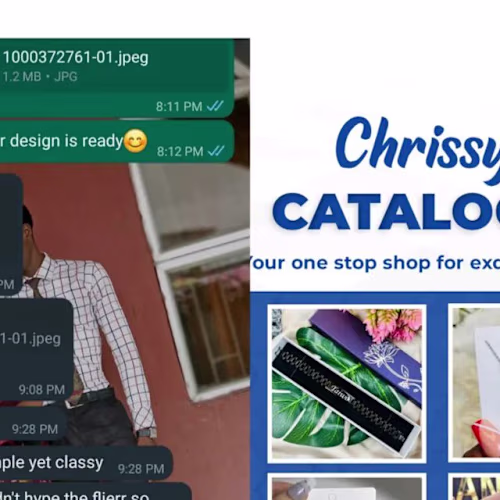 Flyer Design for Chrissy Catalogue 