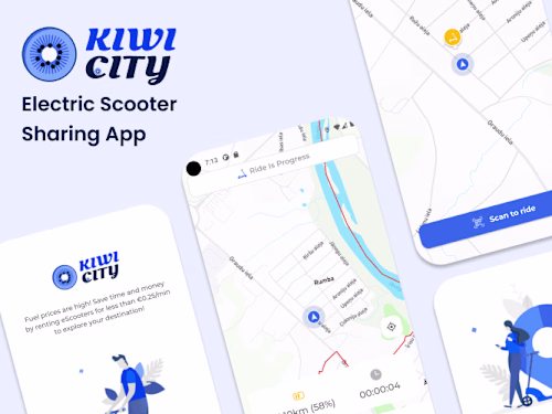 KiwiCity Scooter Sharing App