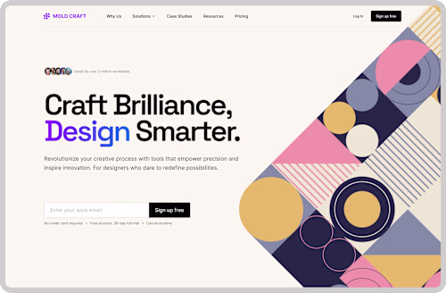 SaaS Landing Page UI/UX Design