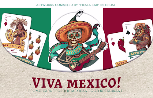 "VIVA MEXICO!" - Promo Cards for Mexican Restaurant :: Behance