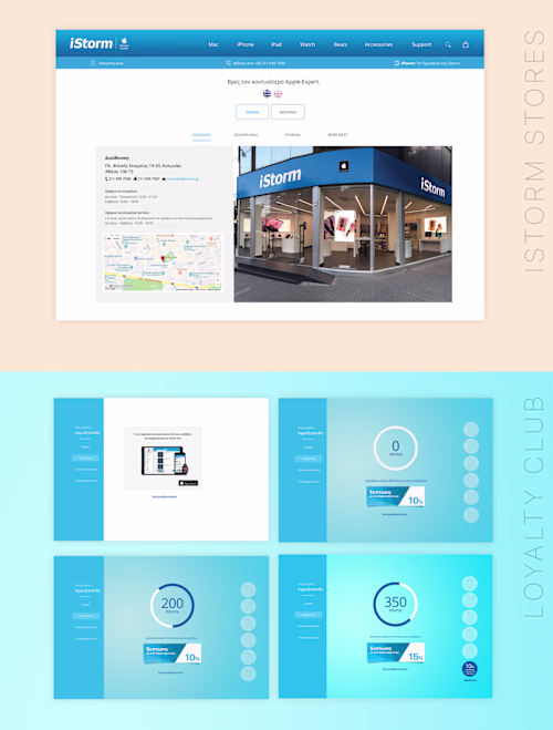 iStorm website redesign on Behance