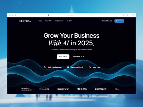 Indivmedia Website Customization with Framer