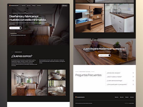 Amoblamientos VA (Framer Design + Development)
