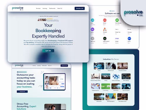 Framer Website Development for Prosolve CPA