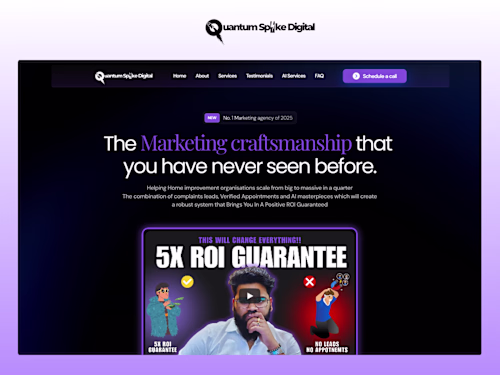 Quantum spike Digital - Framer website
