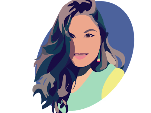 A fun little weekend polish of my own self portrait. Created...