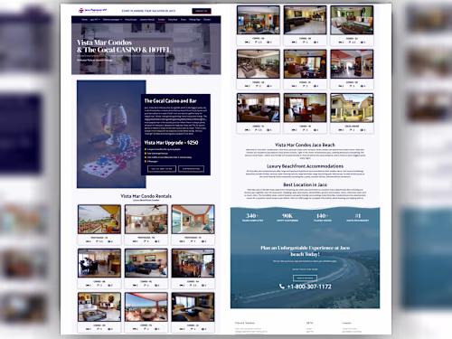 JACO Vacation wordpress Website design