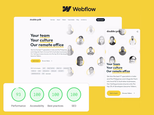 Double Yolk - Website redesign