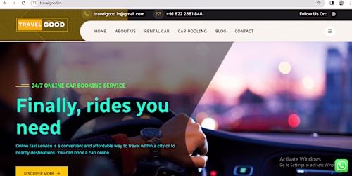 completing website for my us clients related to taxi services 