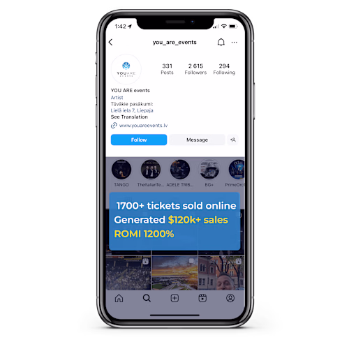 Boosting online sales for an event agency