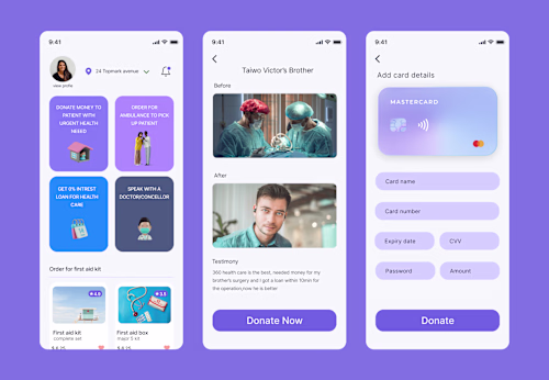 Mobile app for 360 Health Care
