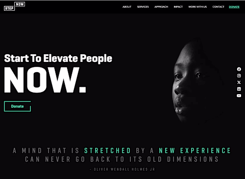 Step Now Charity Website