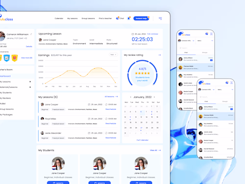 📚 Product UX/UI Design for Online Language Learning