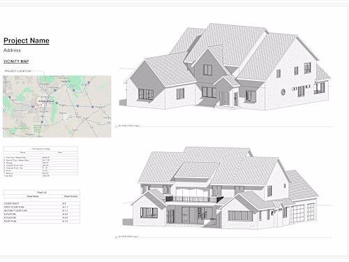 Two Story Building with Garage