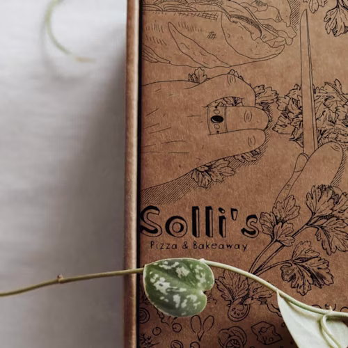 Packaging Illustrations: Solli's Pizza