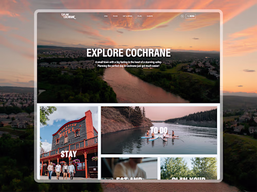 Explore Cochrane: Website design