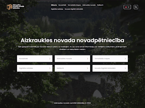 Custom WordPress Website Template for a Regional GOV Library