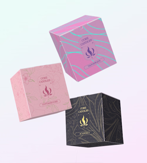 Product Design, Branding and Packaging for Core Candles