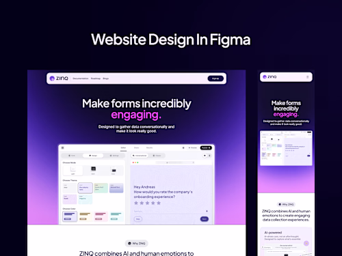 Website Design for ZinQ AI