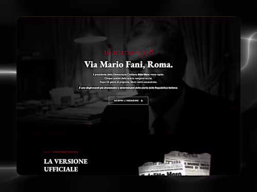 Editorial Landing Page for Historical Counter-Investigation