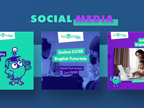 Online Tutoring Social Media Cards