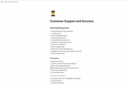 Built a CS onboarding playbook
