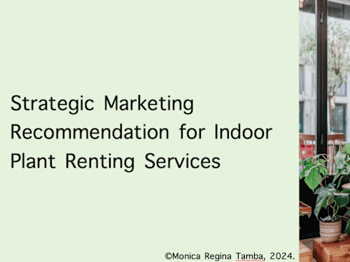 Indoor Plant Renting Marketing Strategy