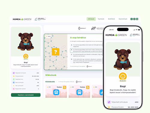 Humda Green: Gamifying a web app for sustainability