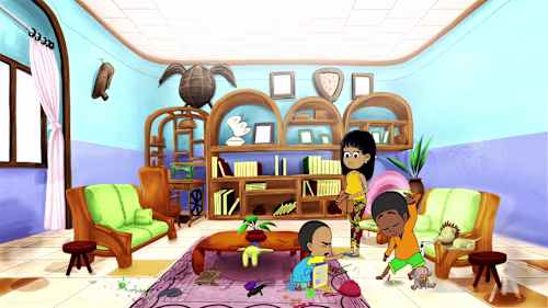 Background design | Ina & Didi TV animated tv show