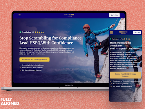 HSEQ Consulting Business Website Redesign and Development 