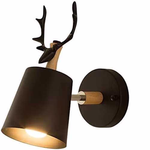 Antler lampshade E27 Base Adjustable Light Beam for Bedside Lam…