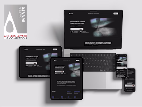 K-Soft Corporate Software Landing Page & Brand Identity