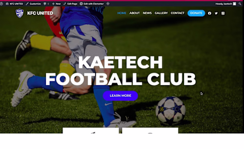 Unleash Potential with Custom Soccer Club Website