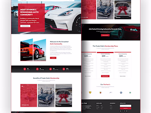 Car community landing page