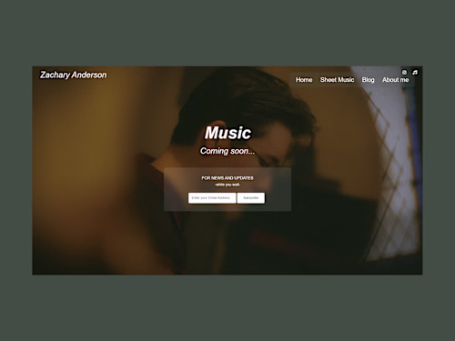 Zachary Anderson Website Development