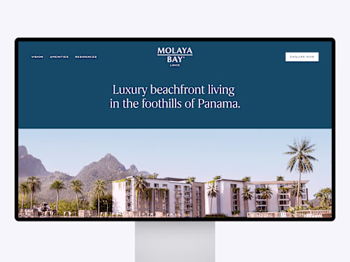 Landing Page Design for a Luxury Real Estate Development