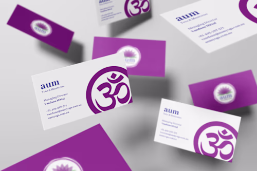Digital Identity Design for Aum Yoga & Meditation