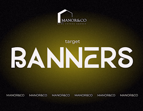 Target banners | Real estate agency | Manor&Co