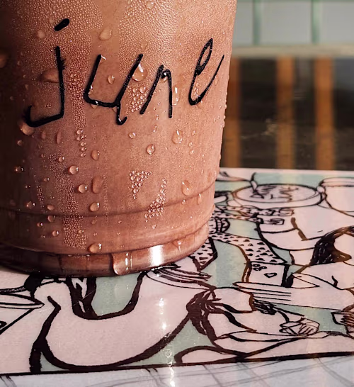 June: A vibrant cafe in Karachi