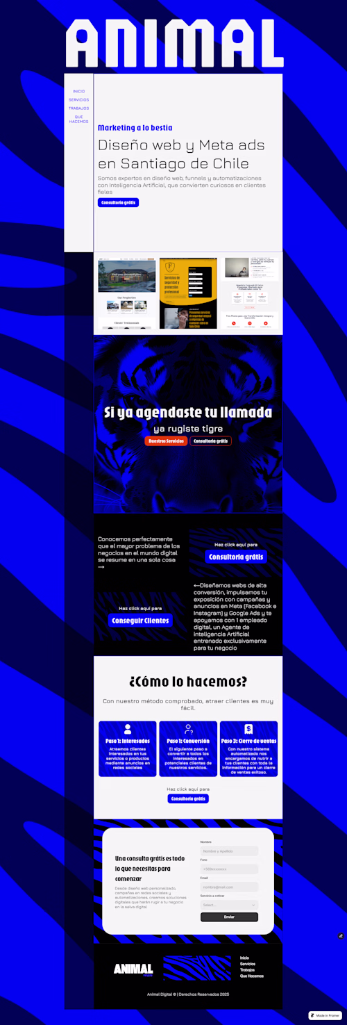 Personal Marketing agency project, AnimalDigital (Digital An...