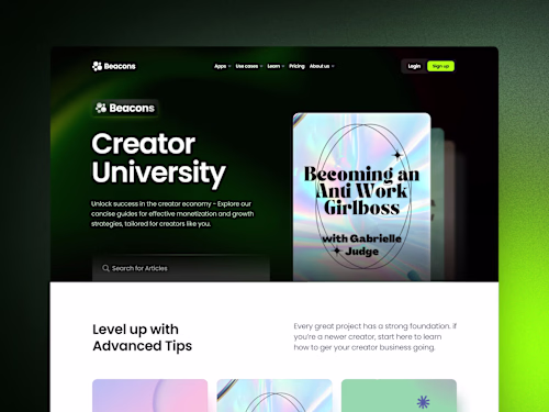 Creator University (redesign)